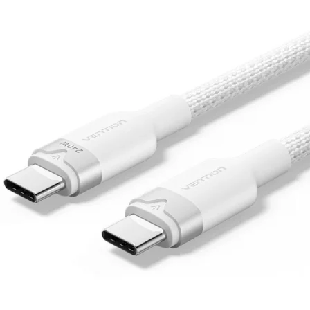 Vention Cable USB-C a USB-C TRIWH 240W 2m Blanco Vention Cable USB-C a USB-C TRIWH 240W 2m Blanco